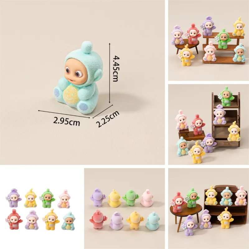 

8 шт., хит продаж, мультяшная серия телепузиков, модель для творчества, изысканная милая настольная модель, игрушки для мужчин и женщин, подарок