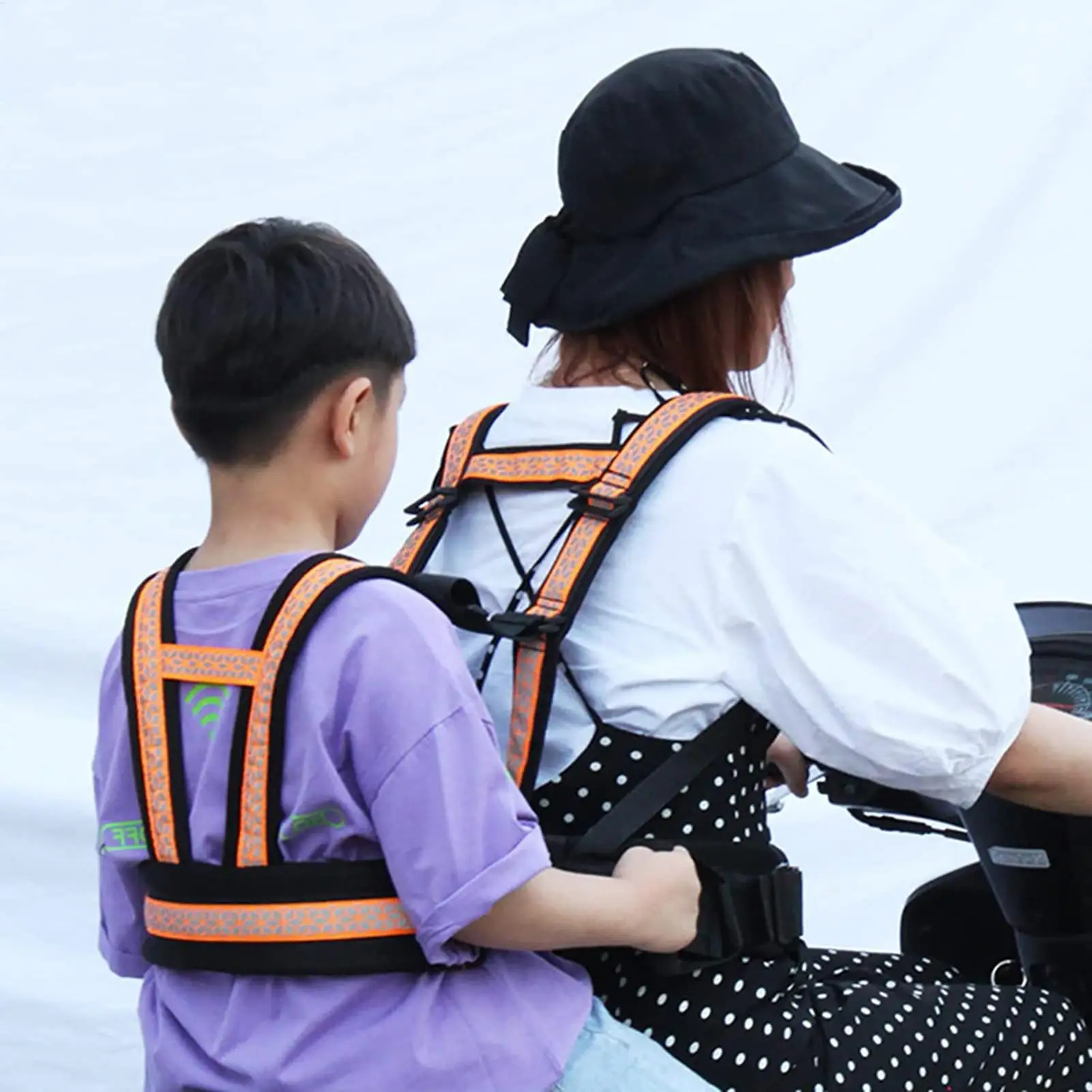 Child Safety Seat Belt Motorcycle Safety Harness Adjustable Electric Car Security Protection Belt For Kid Motorcycle Accessories