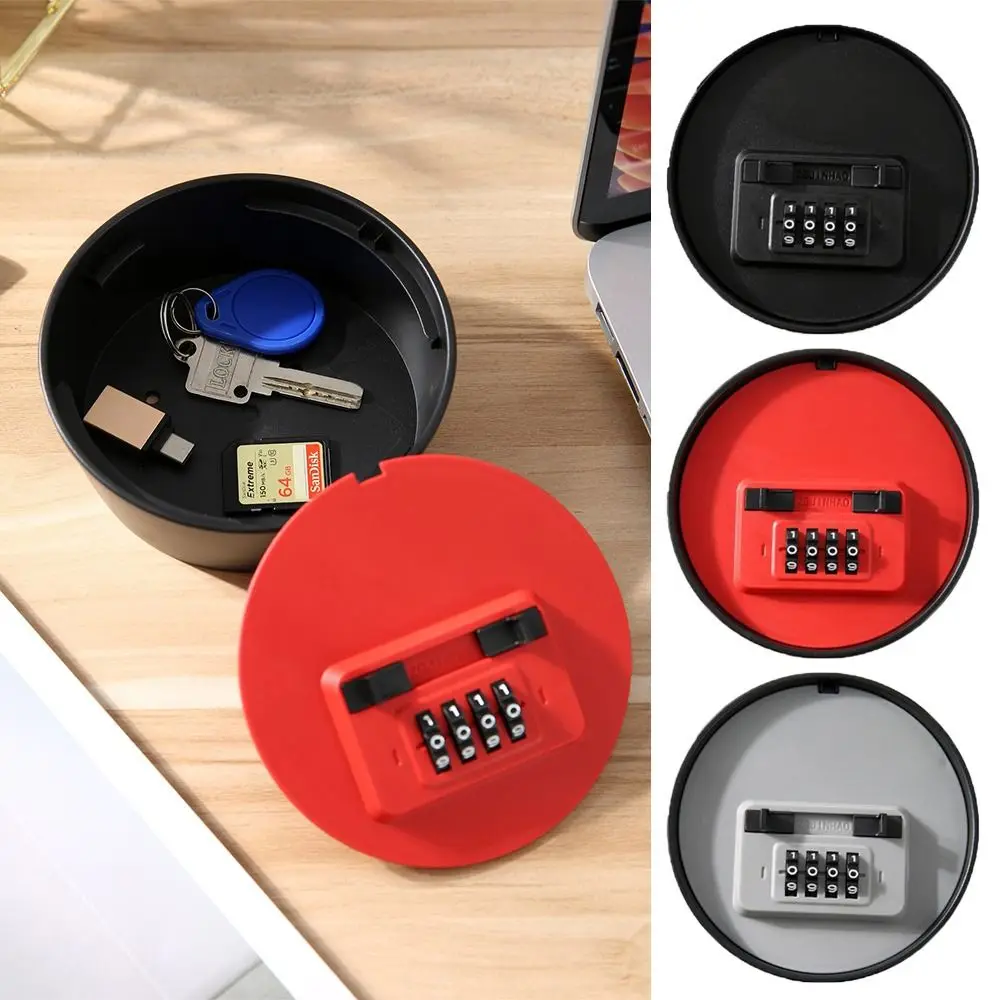 Creative Round Shape Password Box Hidden Resettable Code Security Code Lock Wall Mount Key Storage Case Outdoor Use