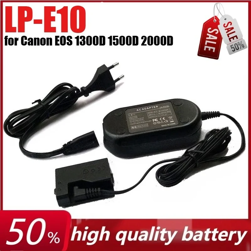 SWZY LP-E10 Dummy Battery ACK-E10 AC Adapter for Canon EOS Rebel T3 T6Kiss X70, EOS 1300D 1500D 2000D 1100D 1200D DR-E10 DC Coup