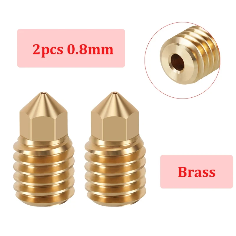 Voor Flashforge Adventurer 5M/5M pro Nozzle Kit Upgrade Hotend Pinting Head Snel afneembare mondstuk Hardstalen mondstukset