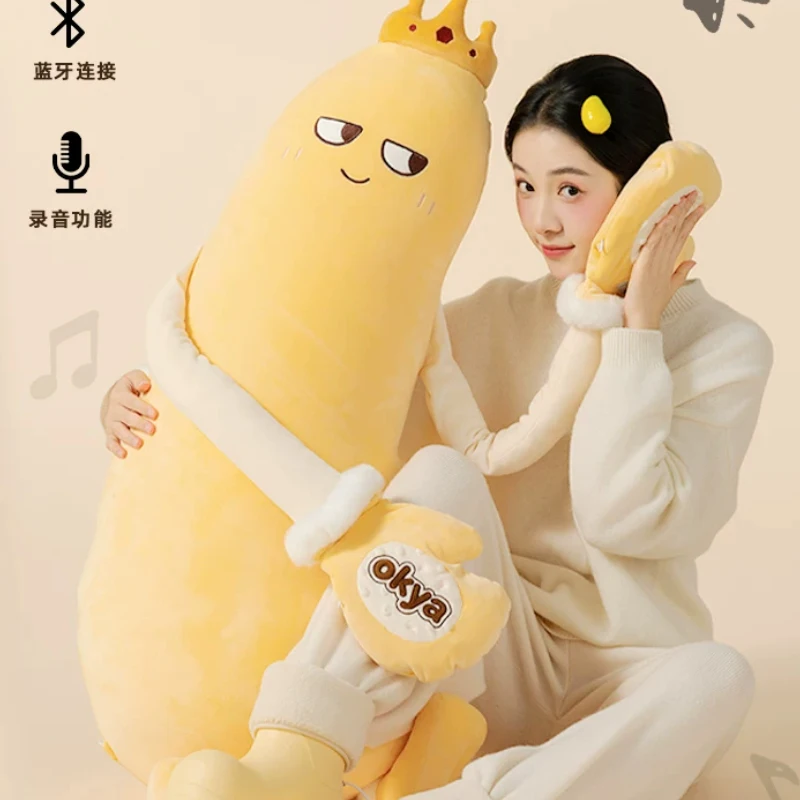 New Okya Mango King Sleeping Plush Patting Hugging Pillow Soothing Doll Squishy Tapping Tool Home Decoration Pillow