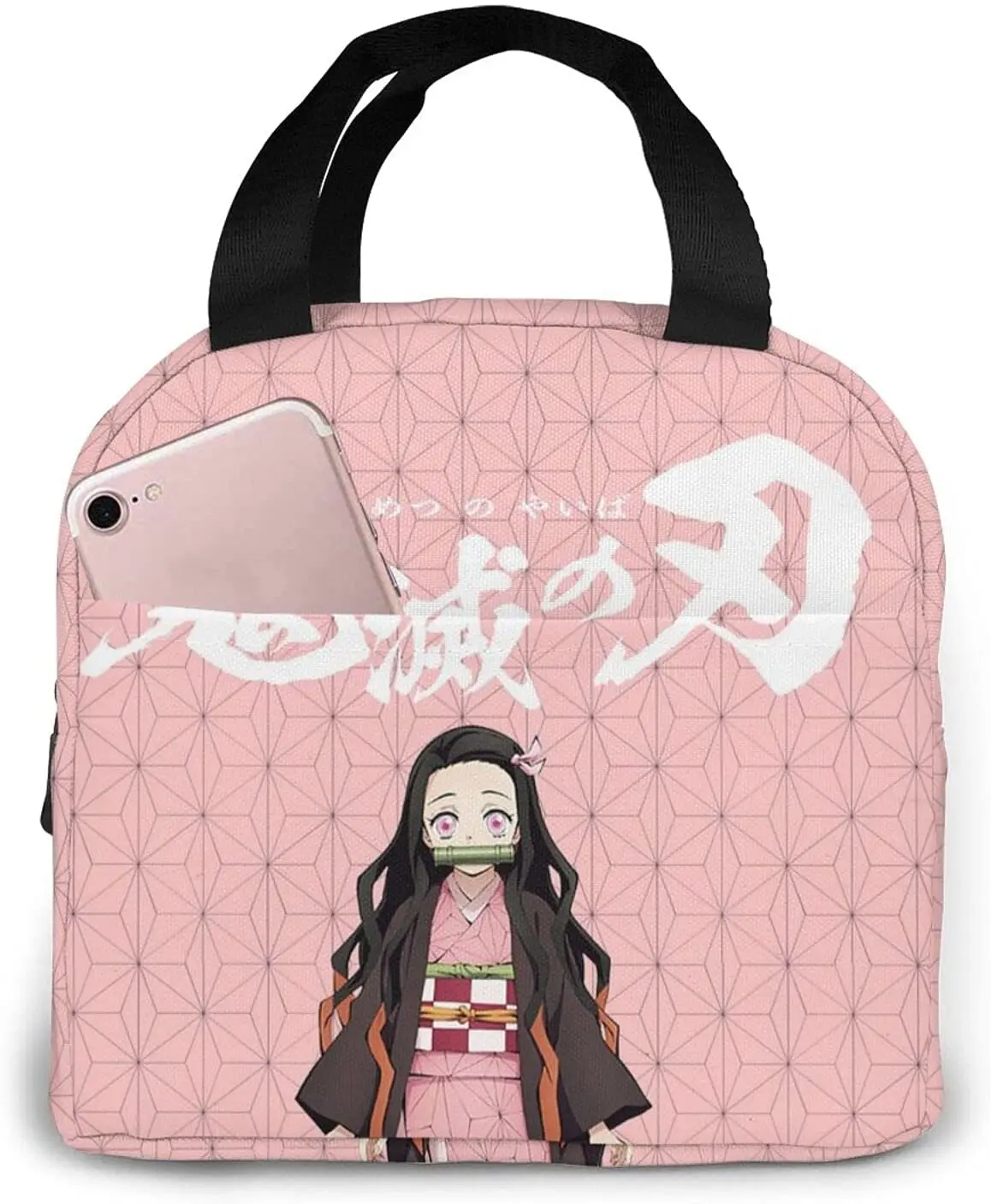 Anime Lunch Bag Cute girl Tote Meal Bag Reusable Insulated Portable Anime Lunch Box For Women Mens Boy Girl Work School Picnic