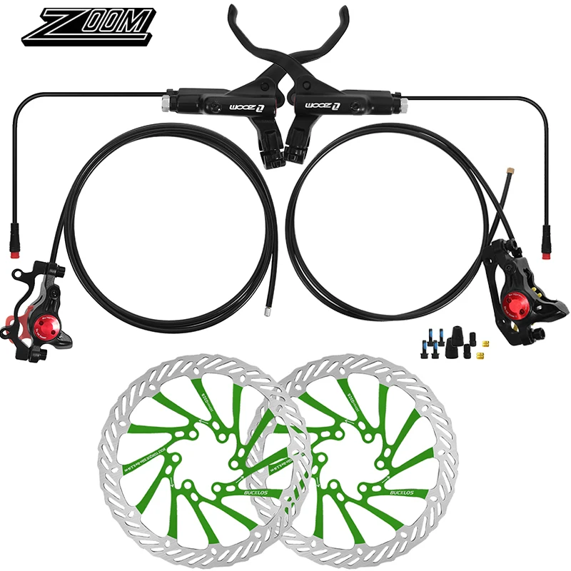 ZOOM HB-775E Elektrische Fiets Schijfrem Set 1100/1850mm E-Bike Hydraulische Remmen Set Elektrische Scooter Hydraulische Schijfrem