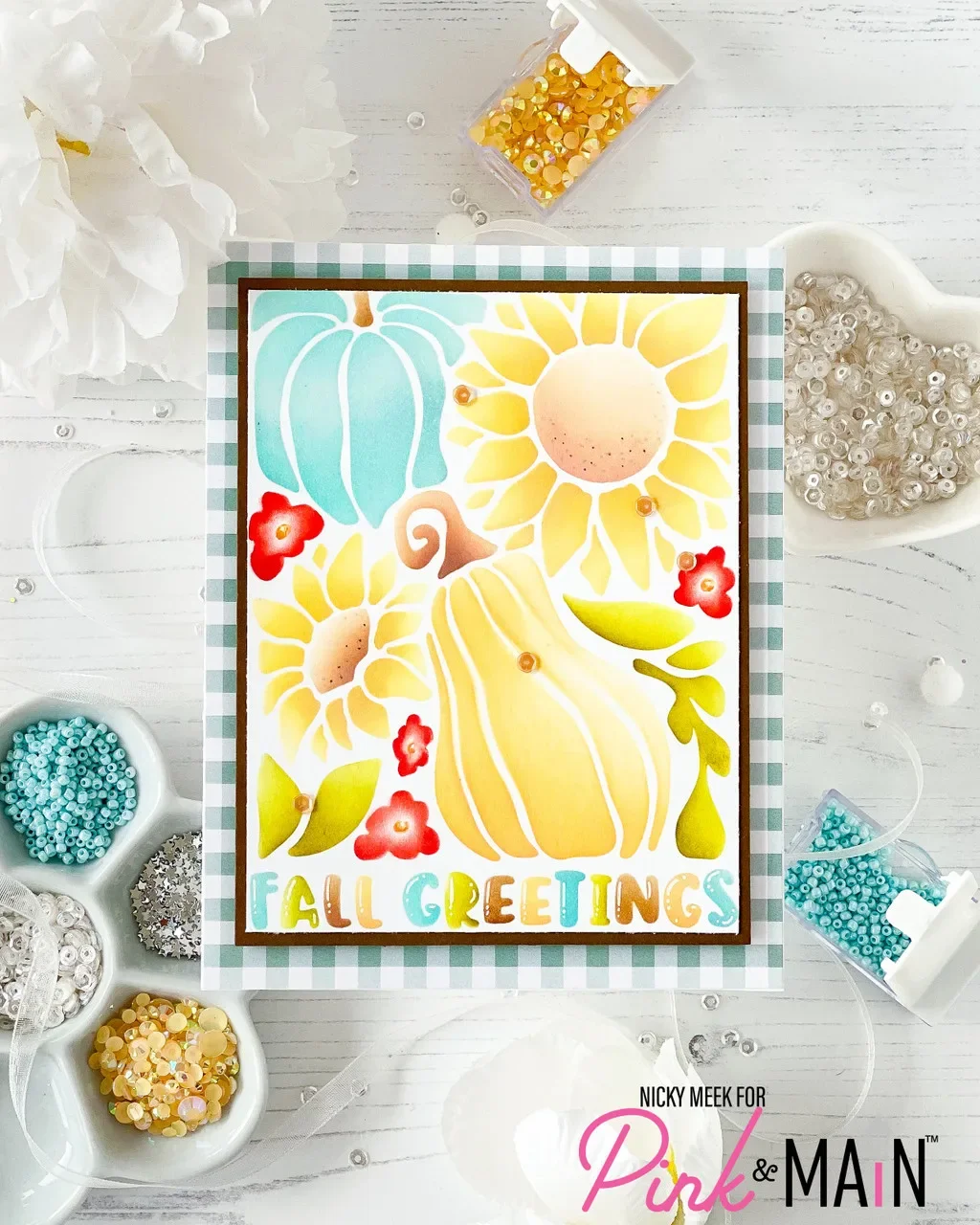 

Sunflowers Pop Up Card Metal Cutting Dies Postage Stamps and Fall Halloween Stencils for DIY Making Card Scrapbook Craft Supplie