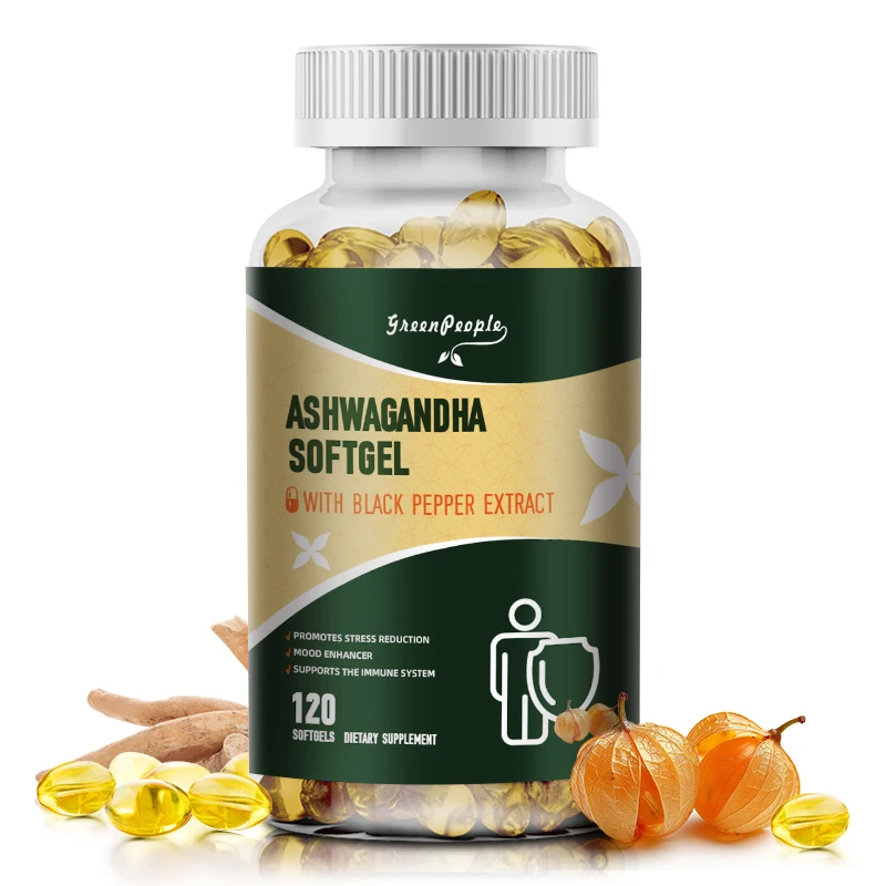 

GPGP Greenpeople 2100mg Ashwagandha Capsules Relieve Stress and Calm Emotions,Enhance Immunity Help Sleep Support Thyroid Health