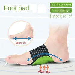 Foot Arch Walking, Sports Foot Pads, Flat Foot Support, Stimulation of Yongquan Acupoint Press Rubbing Insoles