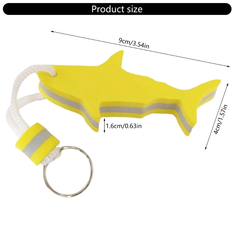 Fish Floating Keychain Buoy Keyring for Water Adventures All Age Practical Floating Buoyant Key Chian for Sport