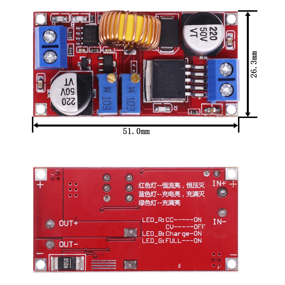 XL4015 5A DC to DC CC CV Lithium Battery Step down Charging Board Led Power Converter Lithium Charger Step Down Module XL4015 E1