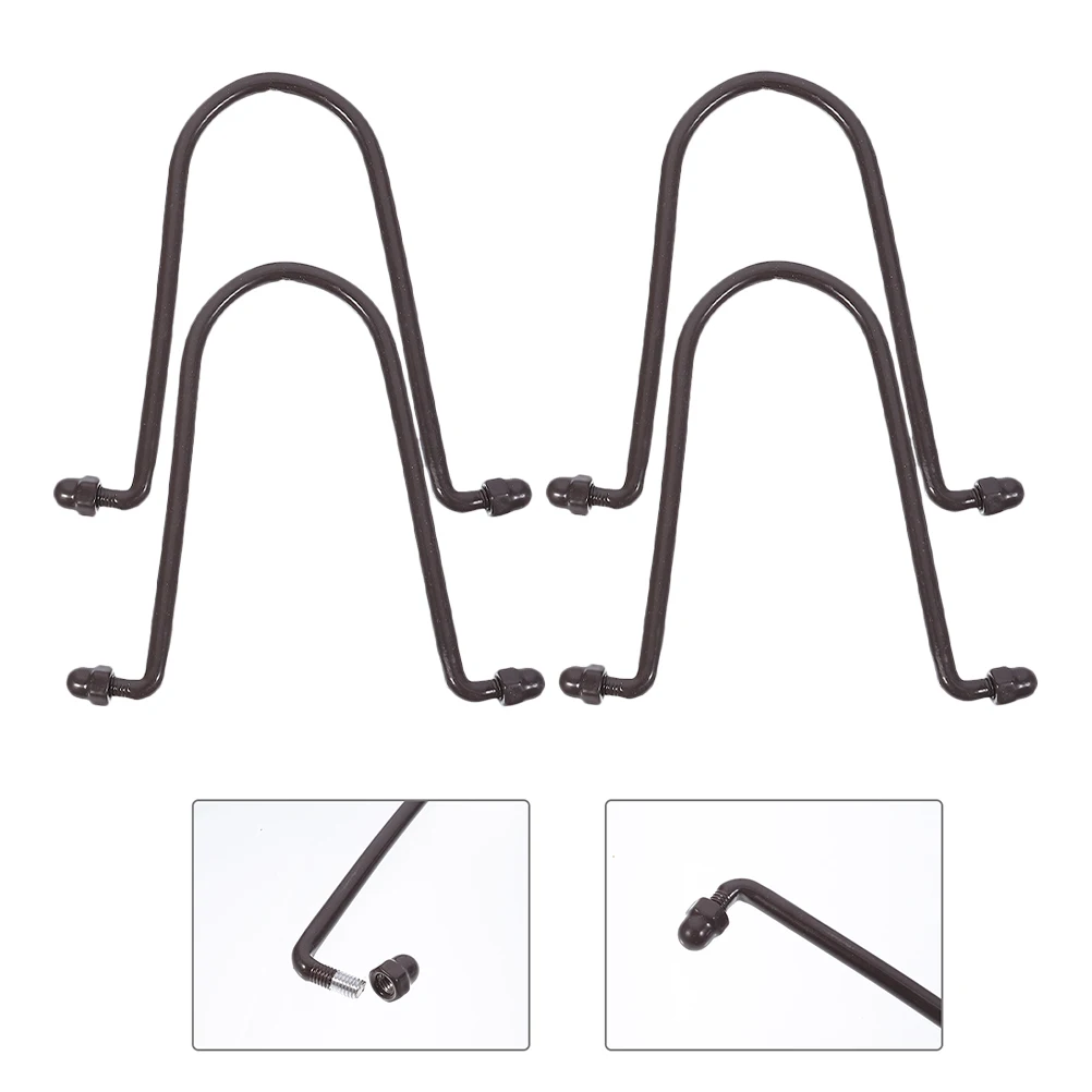 

4pcs Rain Chain Hook Gutter Hooks Downspout Adapter Iron Clips Drainage Design Rust Proof Easy Install Outdoor Garden