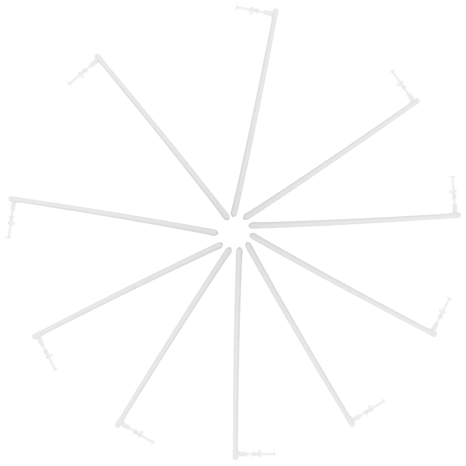 

10pcs Windmill Rods Diy Pinwheel Sticks Replacement Parts Garden Decor Craft Plastic Windmill Making Bars Sturdy