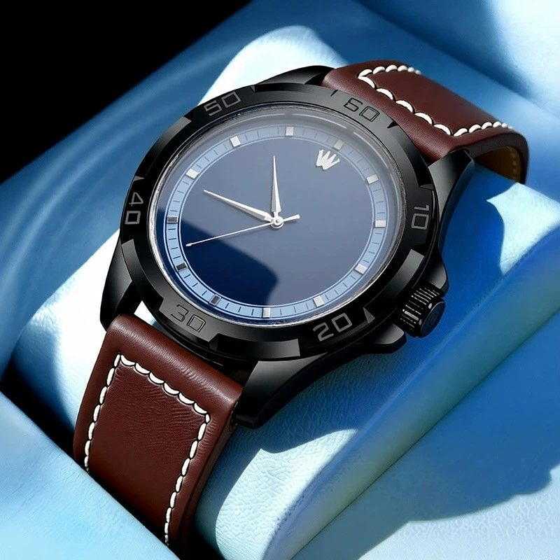

New Fashion Luxury Man Business Leather Watch Men Sport Silicone Quartz Watches Male High Quality Wristwatches Reloj Hombre Gift