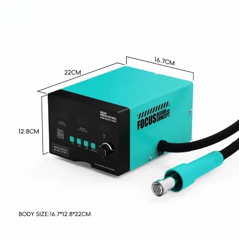 

RF-H4 1200W Pedal Fast Switch Cool air Desoldering Rework Station BGA HOT AIR SOLDER REWORK STATION