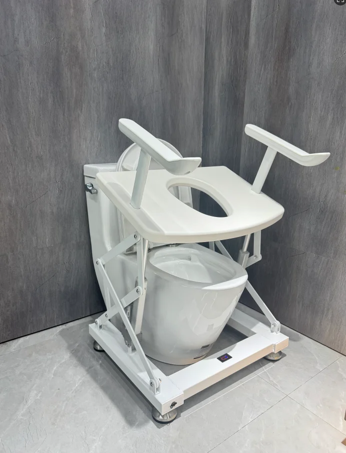 مصنع تصنيع رعاية المسنين إطار أمان المرحاض درابزين مقبض إمساك صوان مسند الذراع للمعاقين الكربون الصلب الأبيض #2