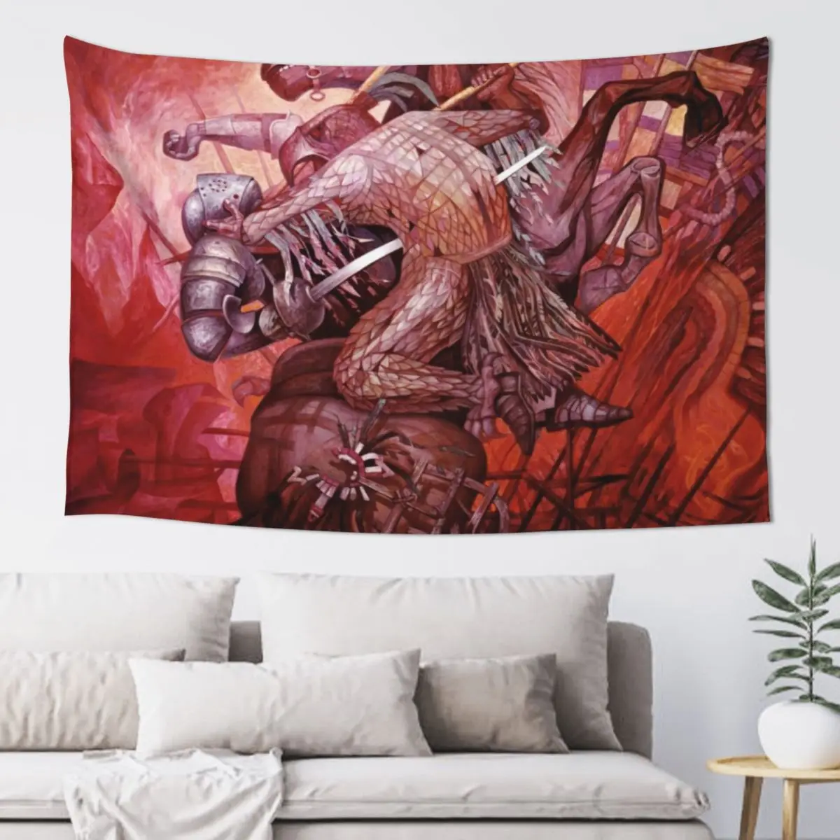 

The Fusion of Two Cultures, by Jorge Gonazalez Camarena Tapestry Nordic Home Decor Tapestry