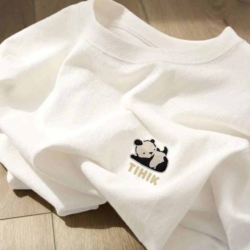 

Loose ort Sve T-irt ex Summer Brand Tail Label Cut Tailored Single Item Casual Versatile Men's Women's Hanfu