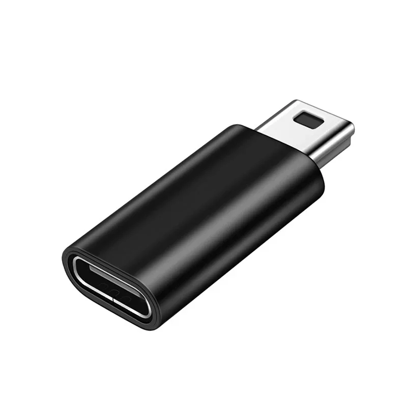 Adapter Mini USB na typ C 5-pinowe męskie złącze Mini USB na żeńskie złącze transferu danych USB typu C do kamery GoPro MP3 PC Conventer