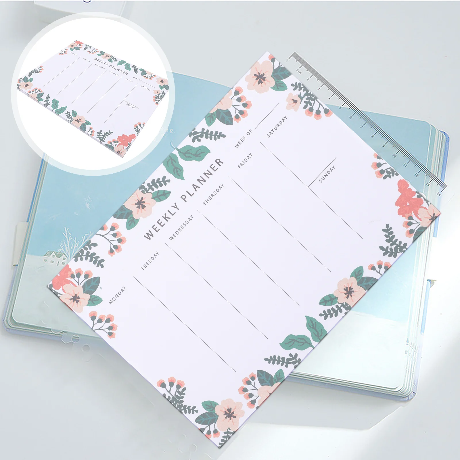 

Weekly Planner Fridge Calendar Planning Notepad for Schedule Memorandum Tear-off