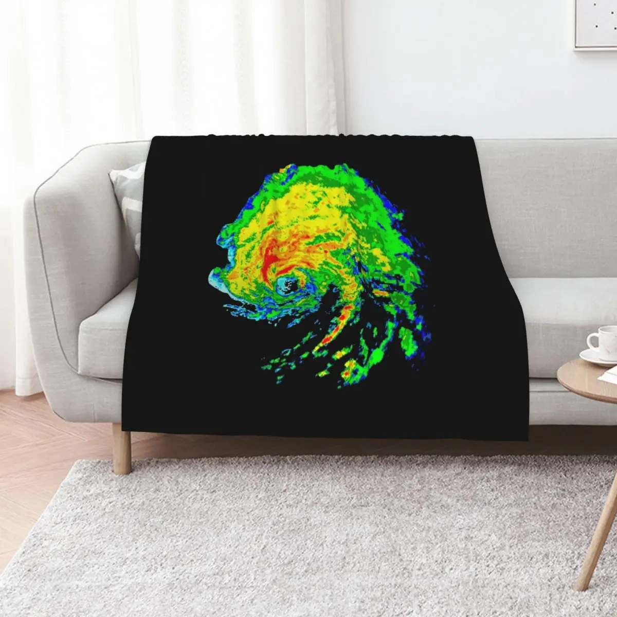 Meteorologist Storm Hunter Meteorology Student Weather Radar Image Throw Blanket Bed covers Hairy valentine gift ideas Blankets