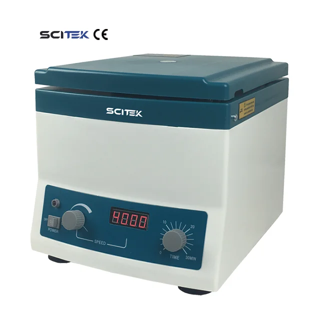 SCITEK Economical Low Speed Centrifuge 4000 RPM 2325xg Pointer/LED Display Show Speed Model CFG-4AE/CFG-4BE for Centrifuge Tubes