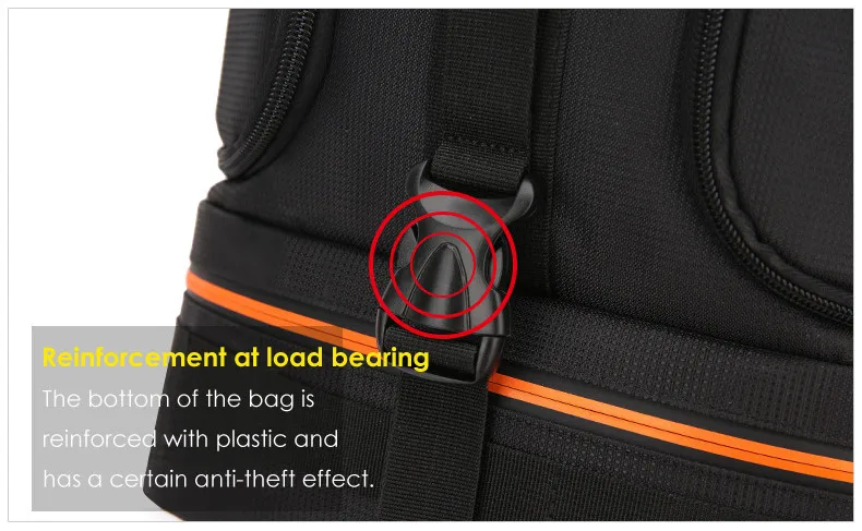 Jinnu olang profession elle digitale slr kamera rucksack große fotografie tasche stativ halter wasserdichte regen abdeckung outdoor wandern – Detail 8