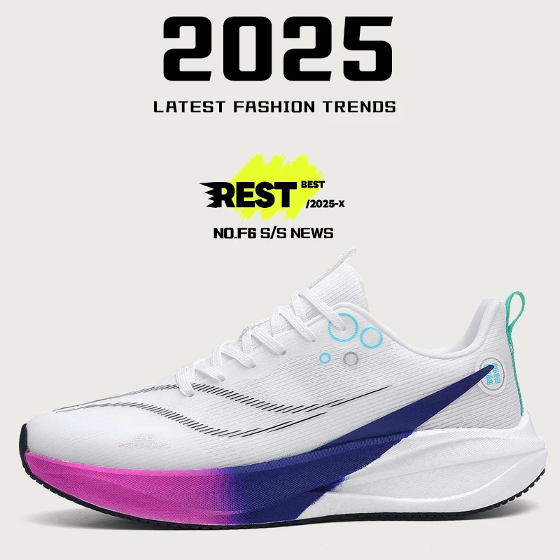 

Running Sports Shoes, Racing Shock-absorbing Ultra-light Running Shoes, Youth Carbon Plate Breathable Mesh Shoes