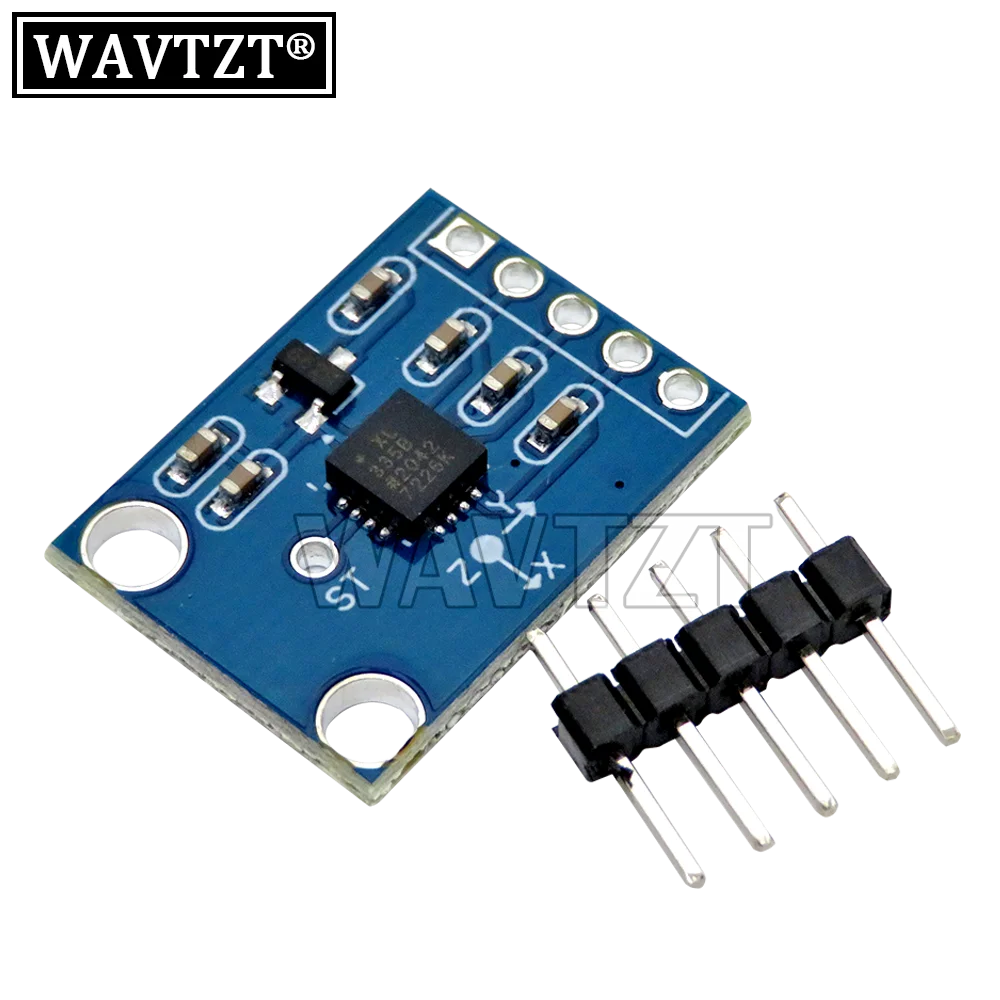 WAVTZT GY-61 ADXL335 Acelerometro 3-Axis Analog Output Accelerometer Module Angular Transducer 3V-5V