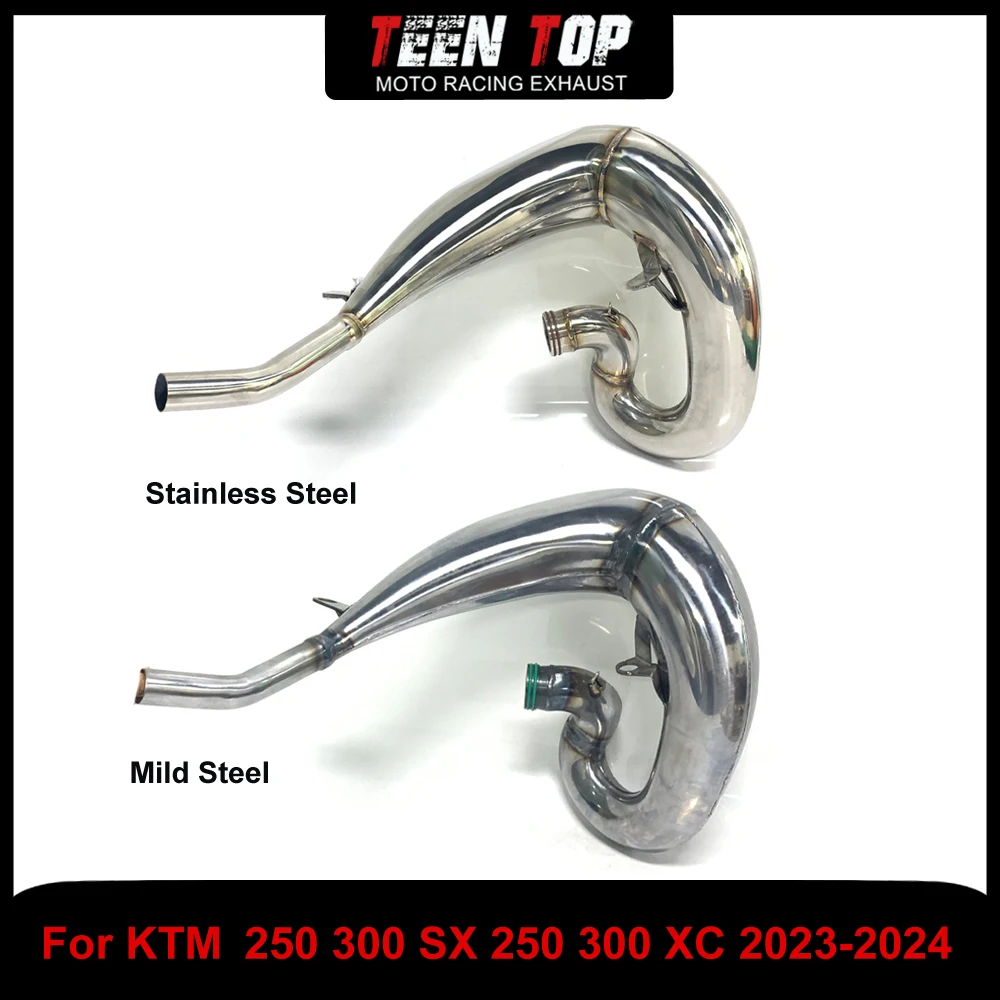 Für KTM SX 250 SX300 XC250 XC300 Auspuff-Krümmerrohr Offroad-Motorrad 30mm Stahl-Auspuffkrümmer 250 300 XC-W 2024+