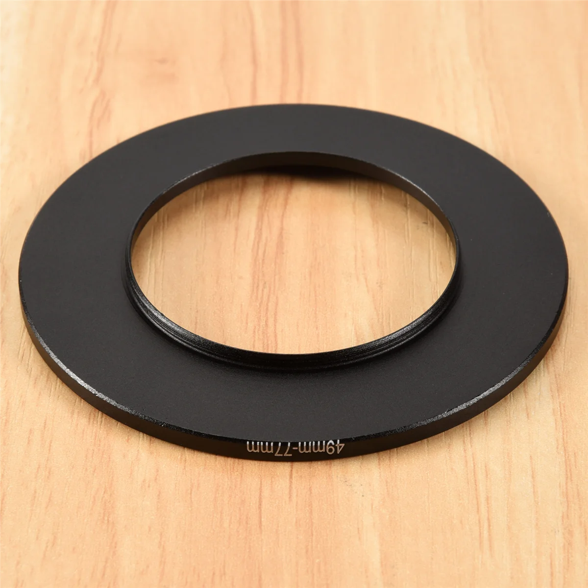 Filter lensa kamera, cincin Step Up 49 mm-77 mm adaptor hitam