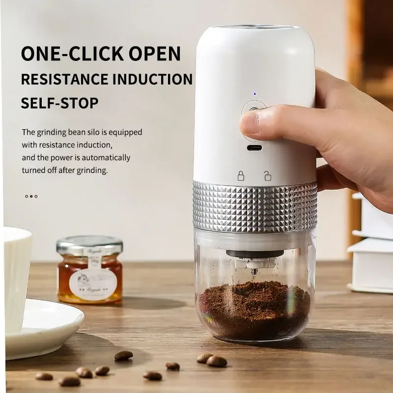 2024 New Design Mini Electric Coffee Bean Grinder Coffee Maker With Capsules Electric Coffee Grinder Portable