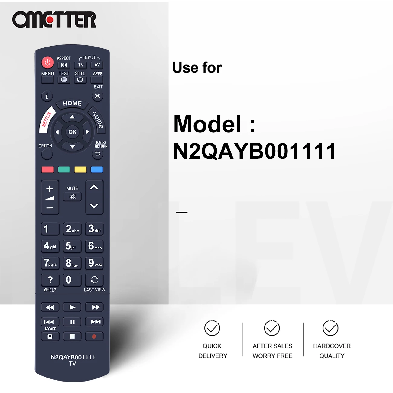 جديد N2QAYB001111 صالح لباناسونيك التلفزيون عن بعد التحكم TX-49EXW604 TX-55EX600B TX-55EX600E TX-55EX603