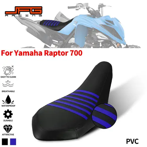 Funda de asiento para motocicleta Raptor 700, accesorios, funda de cojín antideslizante, protección impermeable de PVC para Yamaha Raptor 700