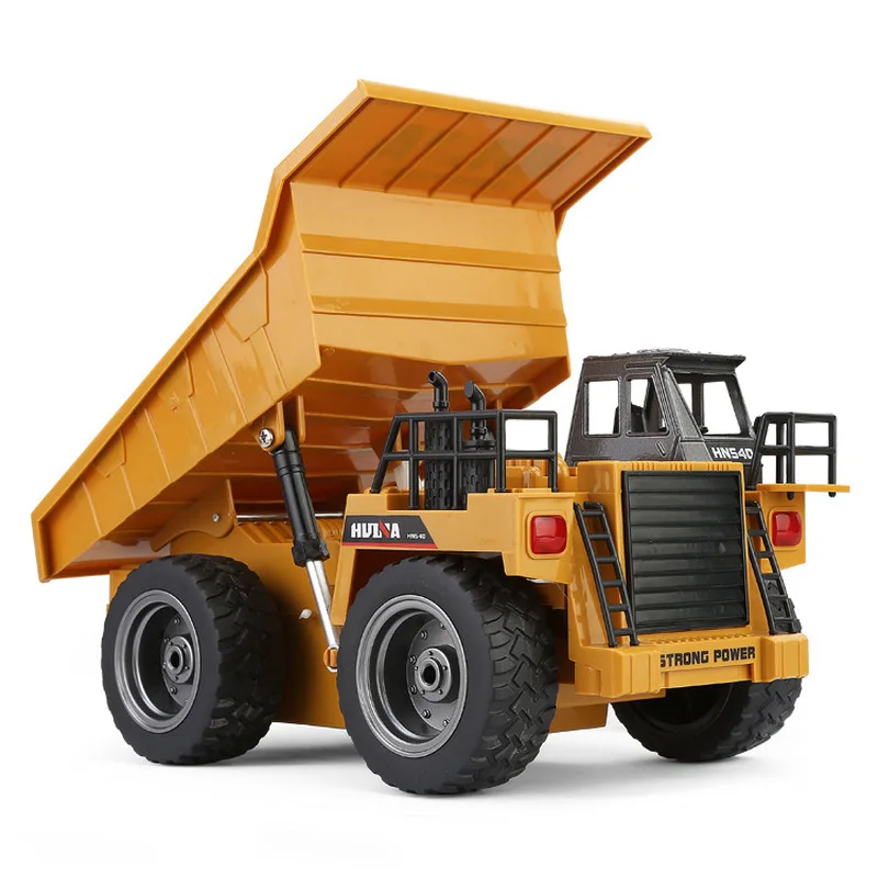 Huina 1534 Rc Engineering Vehicle 1:18 Alloy Toy Electric Dump Truck Remote Control Semi-alloy Model Outdoor Toy Gift