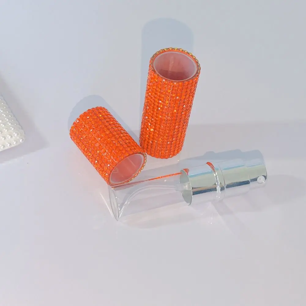 Bouteille atomiseur de parfum 10ML, incrustée de strass, Mini bouteille de cosmétiques rechargeable, sous-bouteille étanche, vaporisateur de parfum à paillettes scintillantes