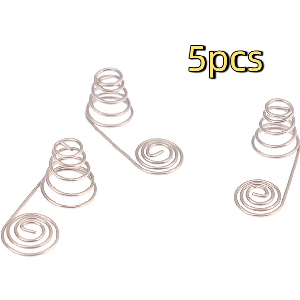 5PCS AA Battery Negative And Positive Coils Spring Contact Plate AA Battery NIckel Wire Spring