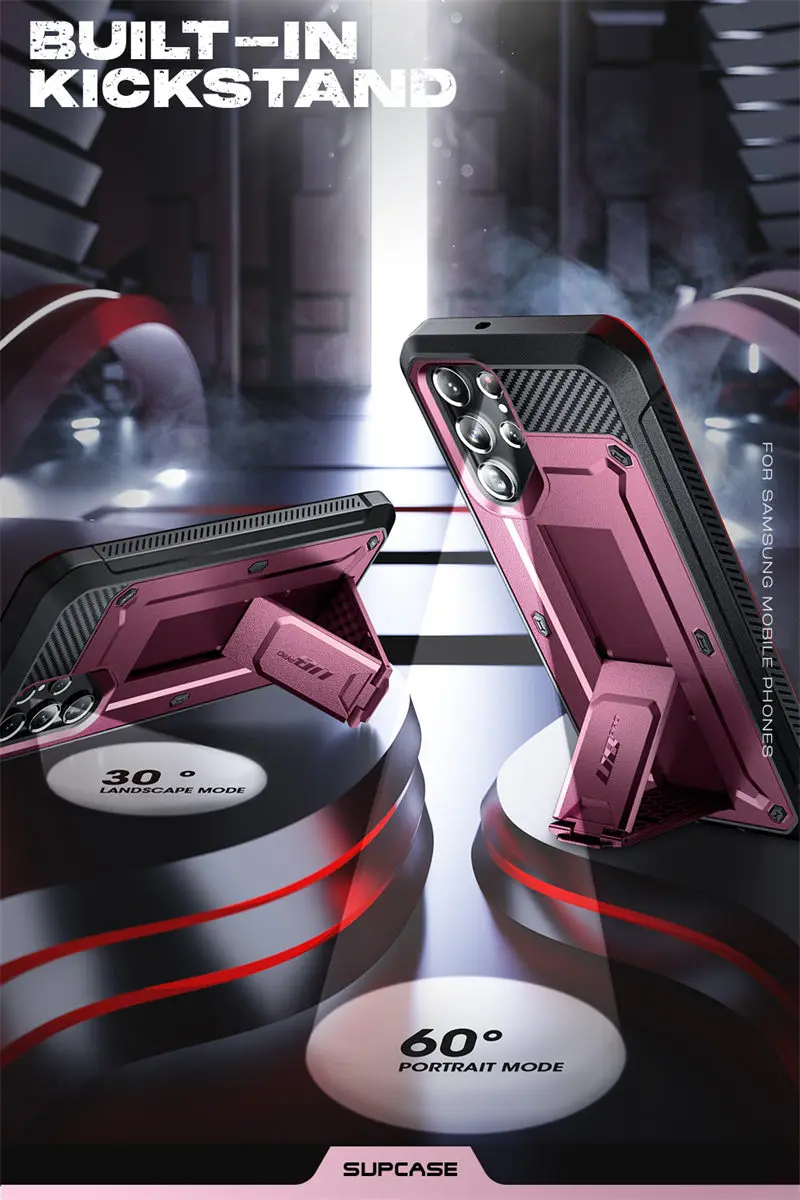 SUPCASE For Samsung Galaxy S22 Ultra Case (2022) 6.8 inch UB Pro Full-Body Holster Cover WITHOUT Built-in Screen Protector