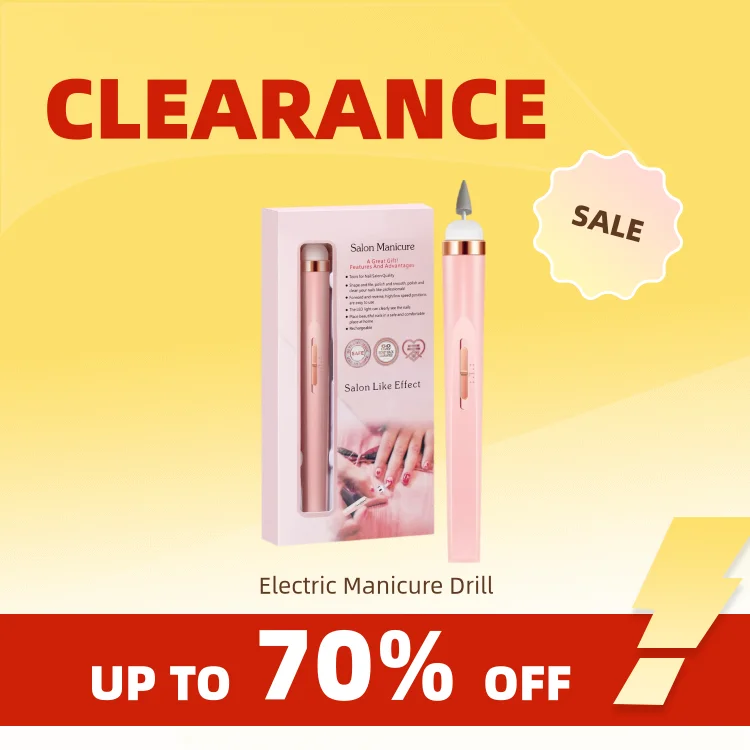 Clearance_YIKOOLIN 5'i 1 Arada Elektrikli Oje Matkap Makinesi USB Şarj Taşınabilir Manikür Seti Peeling ve Parlatma Nai için