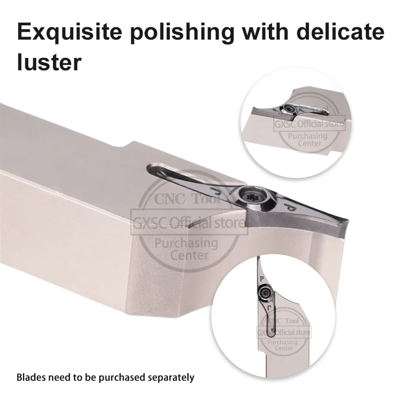 CNC Lathe VCGX Series A Double-Edged Sword With A Single Blades Cutting Insert SJJPR1616 2020 2525 External Turning Tools Holder