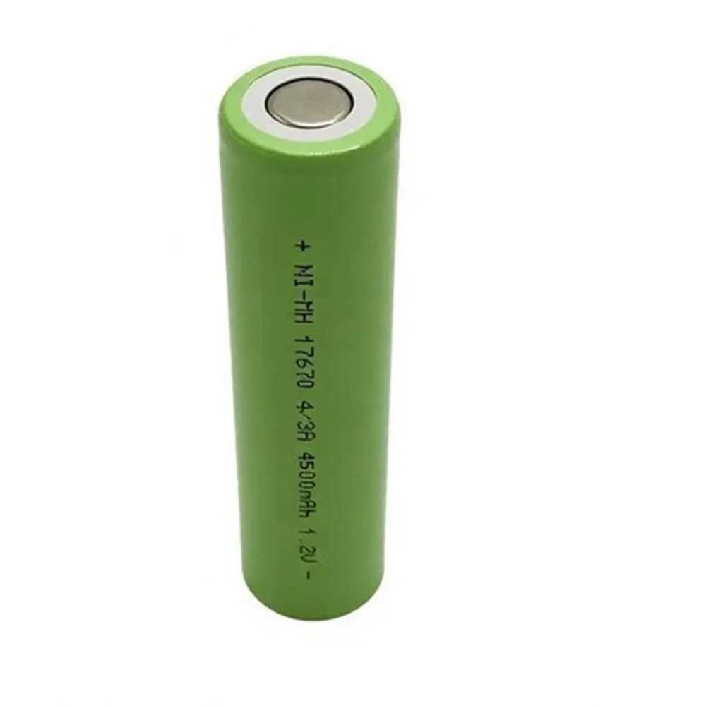 2PCS/Lot 1.2V 17670 18670 4/3A NI-MH 4500mAh 18*67mm Industrial Battery For Medical Equipment,Instruments,Meters,Fusion Splicer