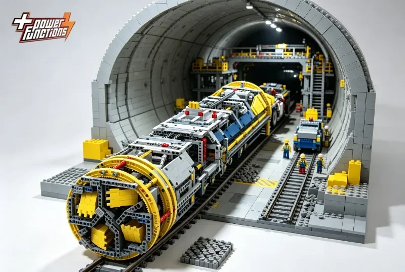 New Design MOC Tunnel Shield Machine Technic Model - Trendy Educational Toy - Stress-Relief Toy - Top Choice Holiday Gifts