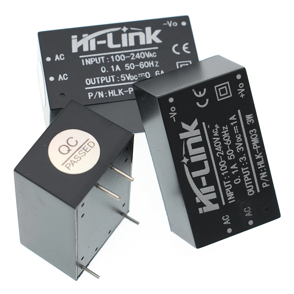 Imagem -02 - Mini Módulo de Alimentação Interruptor Doméstico Inteligente Hlk-pm01 Hlk-pm03 Hlk-pm12 Ac-dc 220v a 5v 3.3v 12v Hlk5m05 10 Pcs