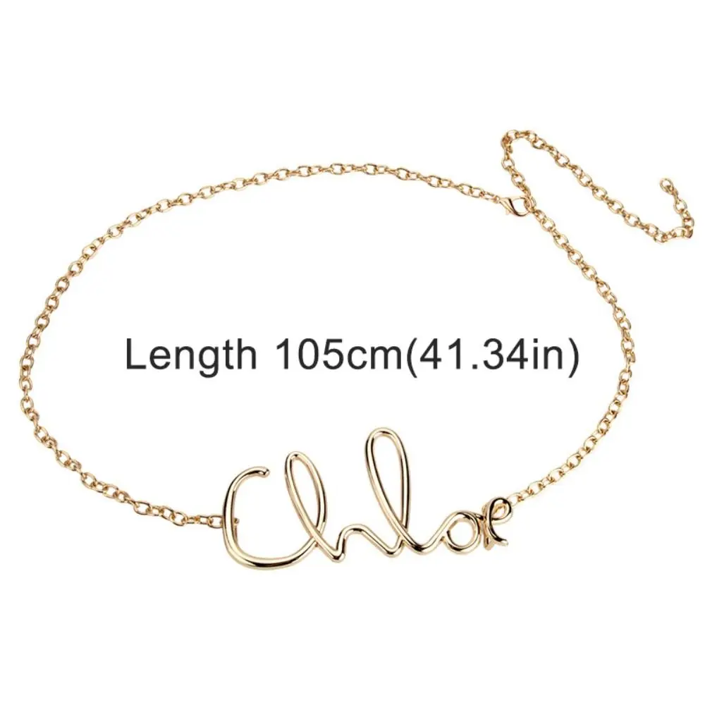 Роскошная минималистичная поясная цепочка с буквами, элегантная пикантная цепочка для девочек, ретро-цепочка, пояс, женская мода