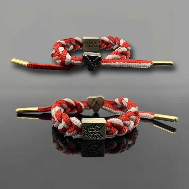 Новый голографический светоотражающий браслет Атака гигантского плетеного браслета Аллен Микаса Модный браслет индивидуальный браслет