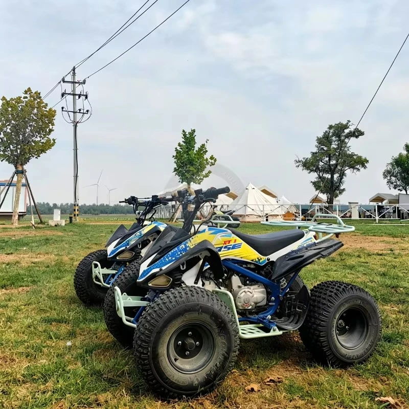 OEM Custom Color Mini Youth ATV Quad Bike Front Rear Mechanical Disc Brake Chain Drive Stainless Steel Waterproof Kids Road