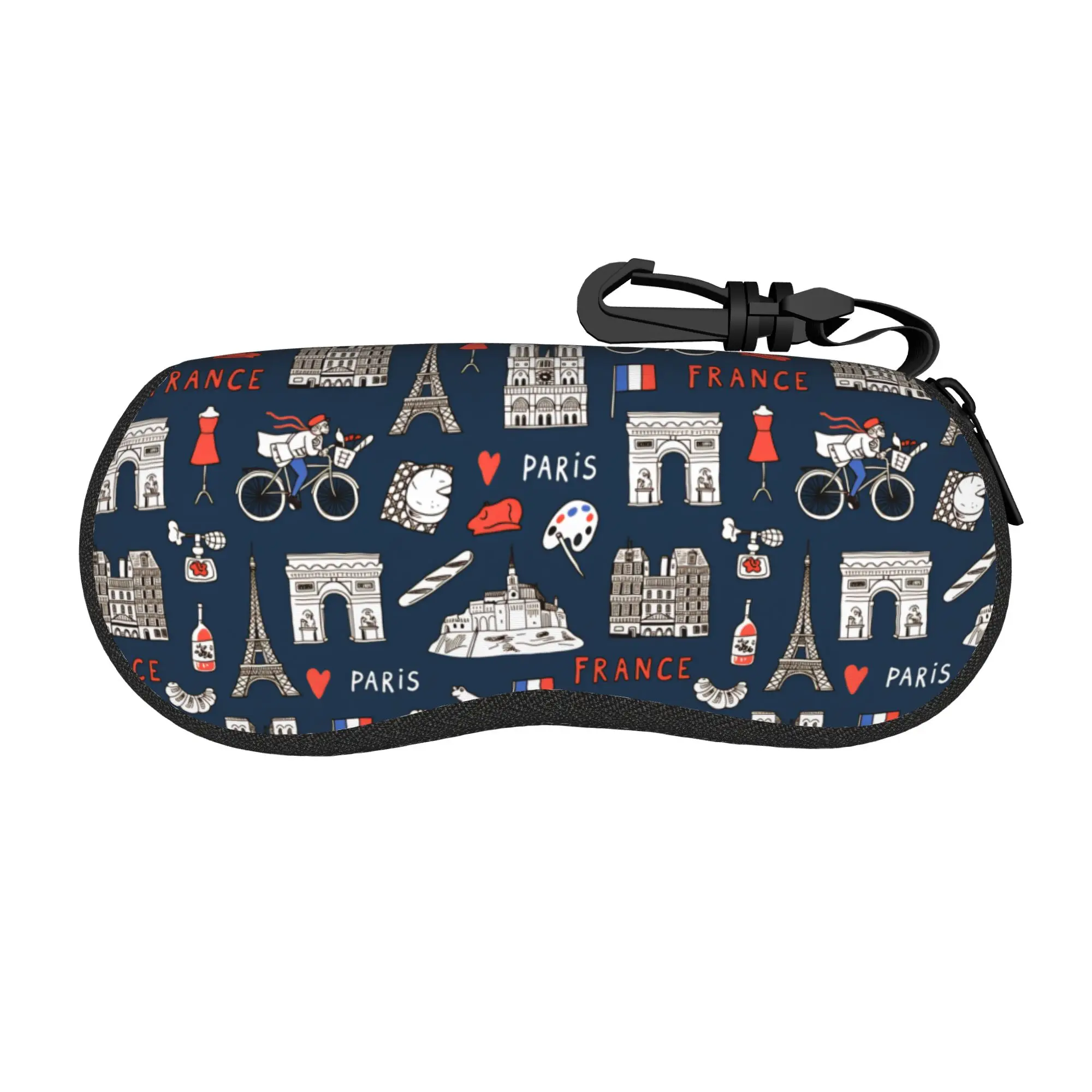 Funda para gafas de sol de París, Francia, funda portátil a la moda para gafas de sol, protector de gafas práctico para hombre y mujer, bolsa para gafas de tendencia