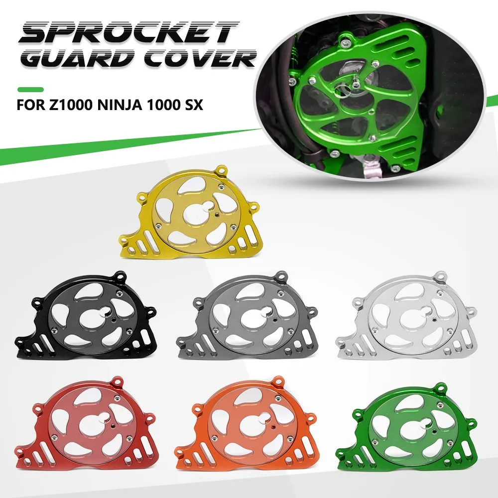 For Kawasaki Z1000 Ninja 1000 SX Motorcycle Front Sprocket Guard Cover Case Saver Chain Guard Z1000SX 2011-2020 2019 2018 2017