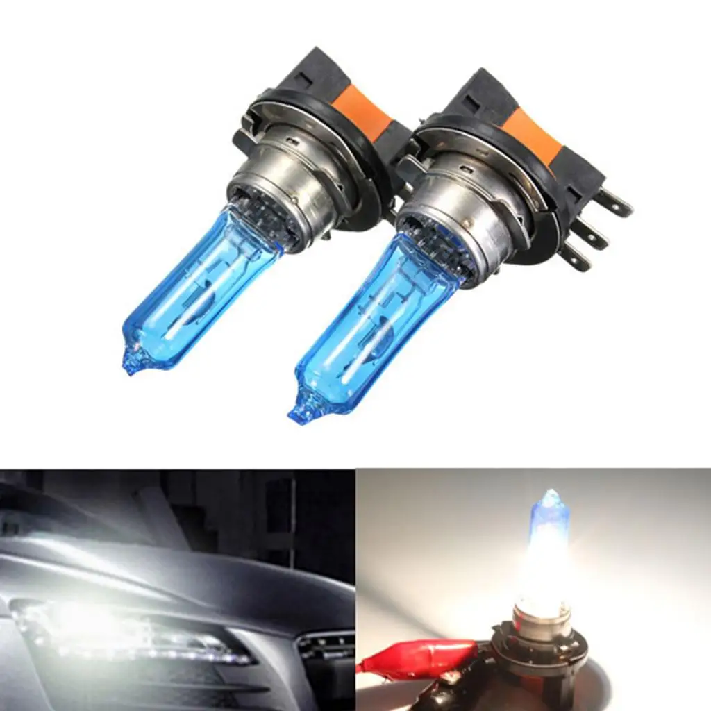 2x White H15 LED 6000k Bulbs for Audi for BMW Ford Golf Mk6 7 for Daytime Lights