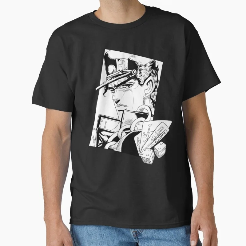 

0814 JoJo's Bizarre Adventure Anime Gift t shirt Manga yare yare daze printed Graphic Clothes Y2K clothing All size Tops S-6XL