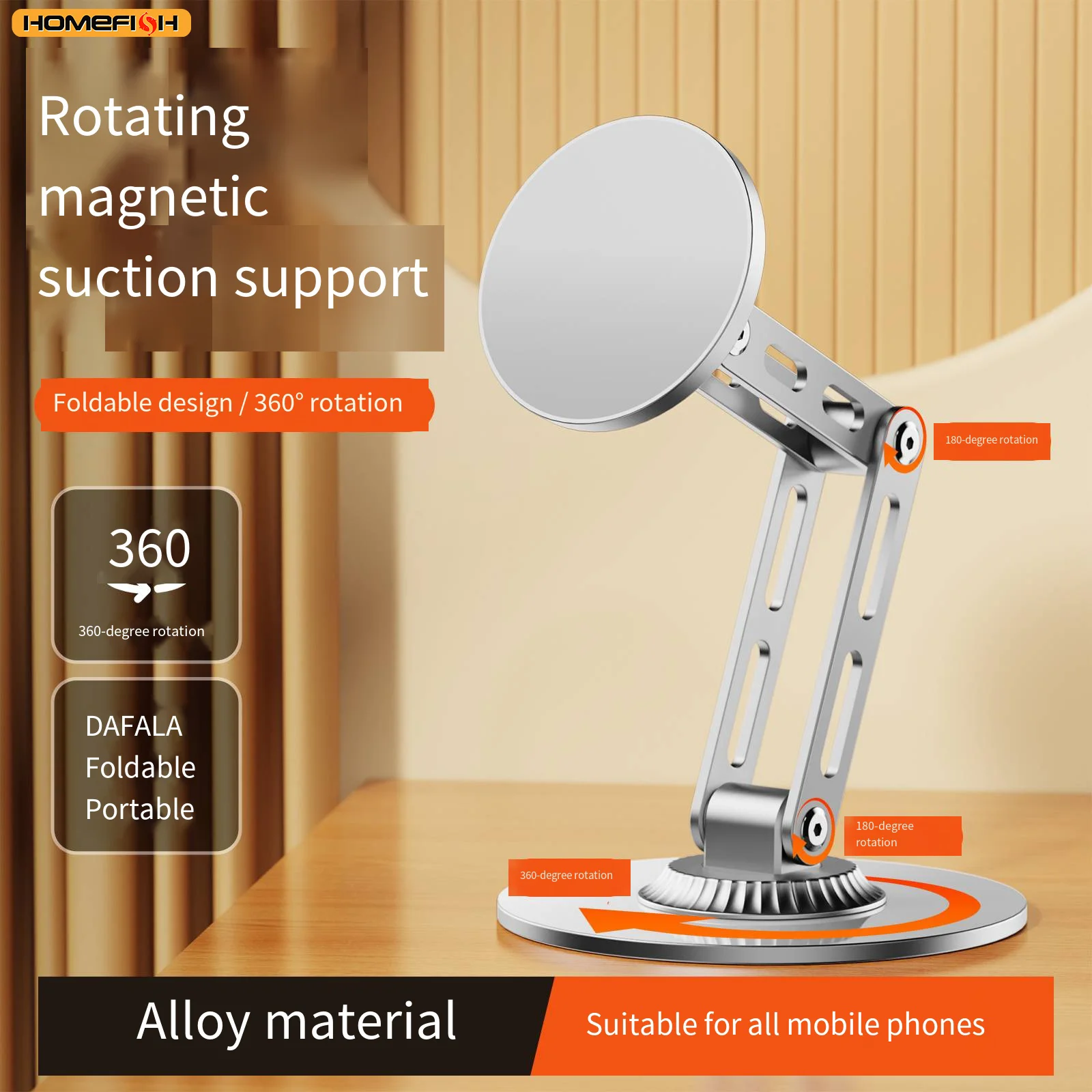 Portable rotating magnetic suc - Desk Setup Stand 评论和价格