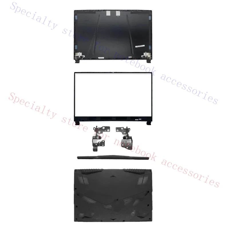 New LCD Screen Back Cover Front Bezel For MSI GE75 GP75 GL75 9SD MS-17E1 17E5 Hinges Leopard Laptop Top Case Screws 17.3 Inch